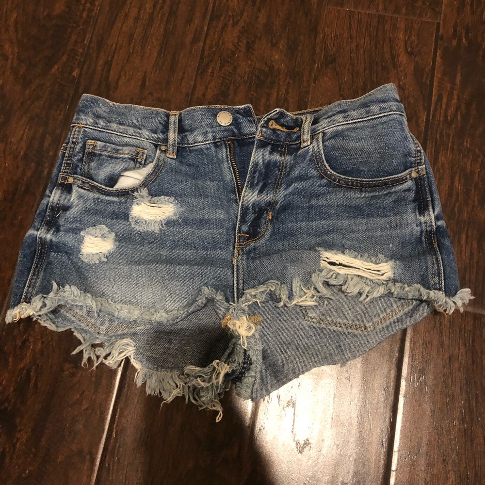 Bullhead High Waisted Jean Shorts